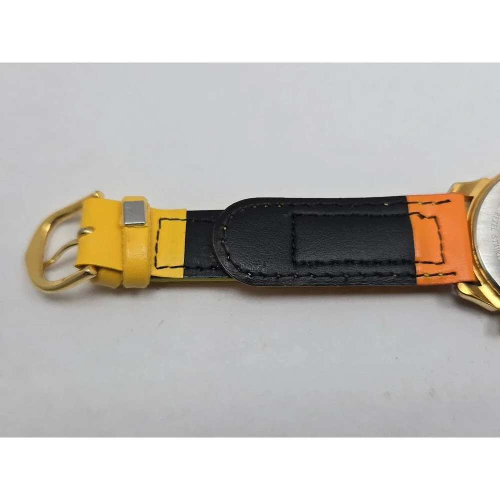 Vtg 1990s Lorus Disney Mickey Mouse Instalite Gold Tone Quartz Watch New Battery